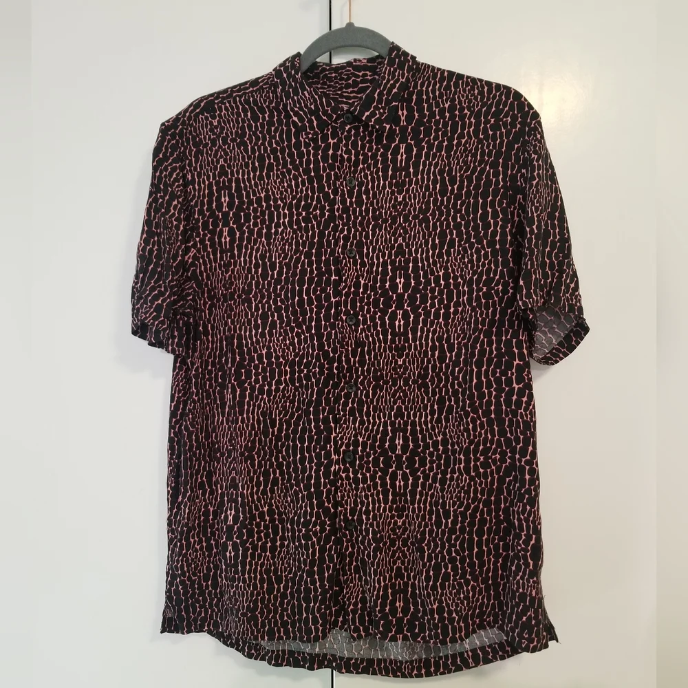 TOPMAN Large Short Sleeve Retro Print Shirt - Picture 2 of 5